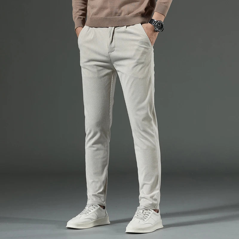 Calvini Slim-Fit Corduroy Pants