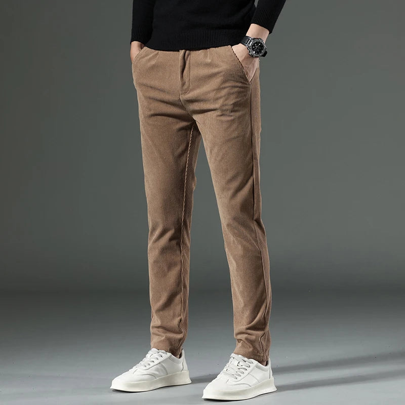 Calvini Slim-Fit Corduroy Pants