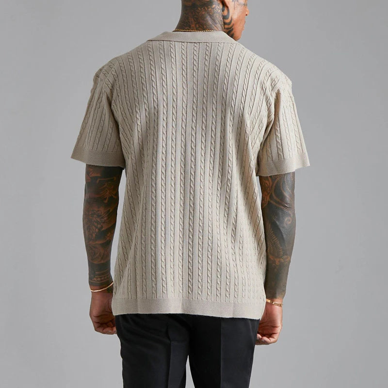 Aurelius Jacquard Knitted Shirt