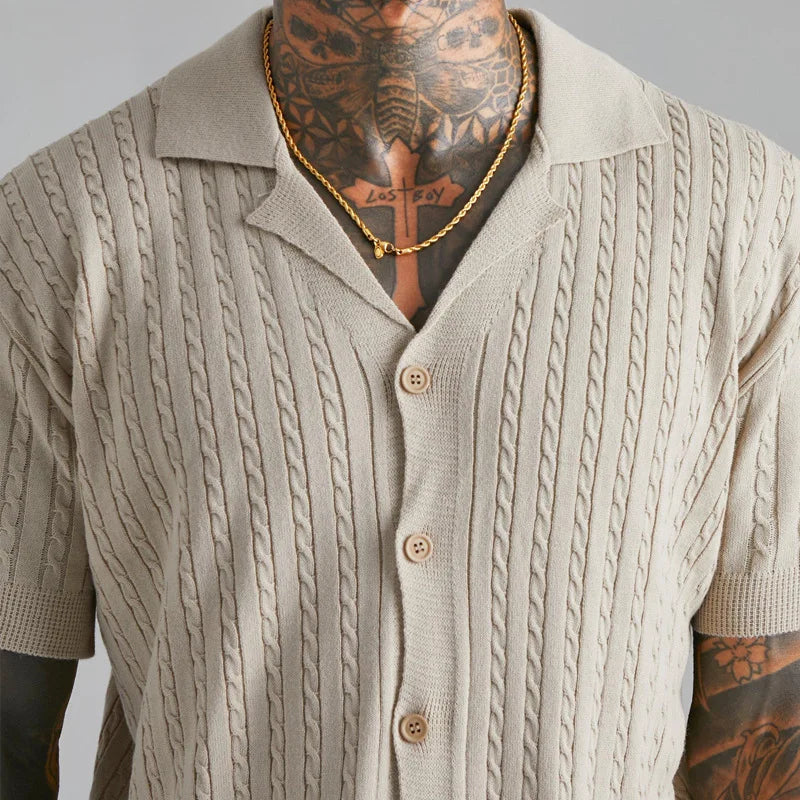 Aurelius Jacquard Knitted Shirt