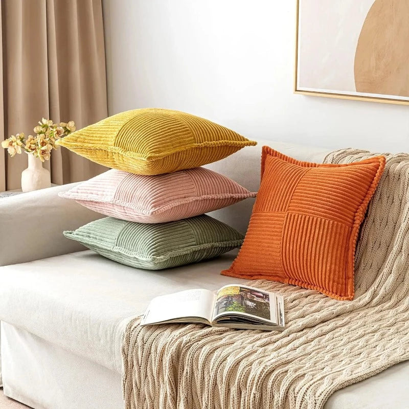 Mediterranean Corduroy Pillow Covers