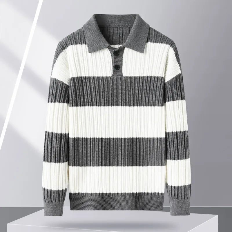 Norvili Heritage Stripe Wool Sweater