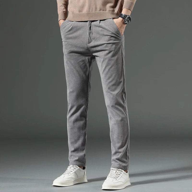 Calvini Slim-Fit Corduroy Pants